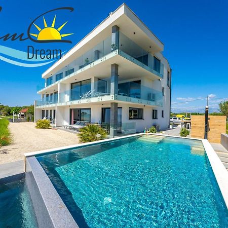 Jimmys Beach direkt am Meer mit Pool Privlaka  Exterior foto